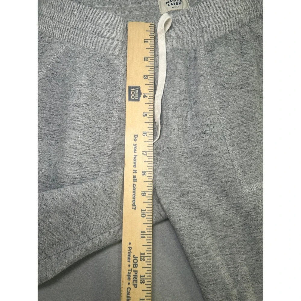 Marine Layer Joggers Women Medium Gray Fleece Drawstring Pockets Sweatpants - Picture 3 of 8